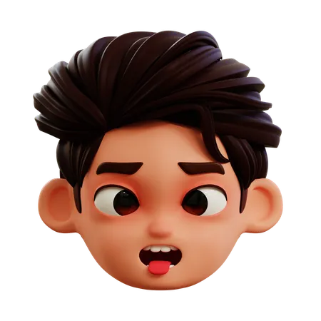 Face With Tongue Emoji  3D Icon