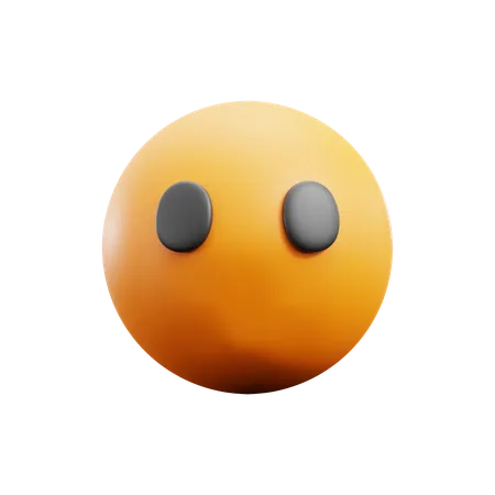 Face without mouth  3D Icon