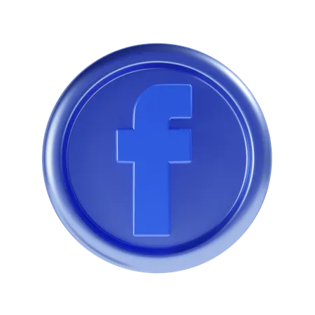 Facebook 3 D Icon Illustration 3D Icon