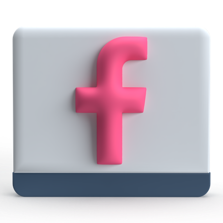 Facebook  3D Icon