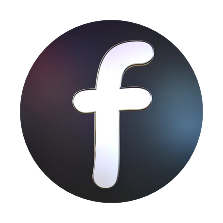3 D Icon Logo Facebook 3D Icon