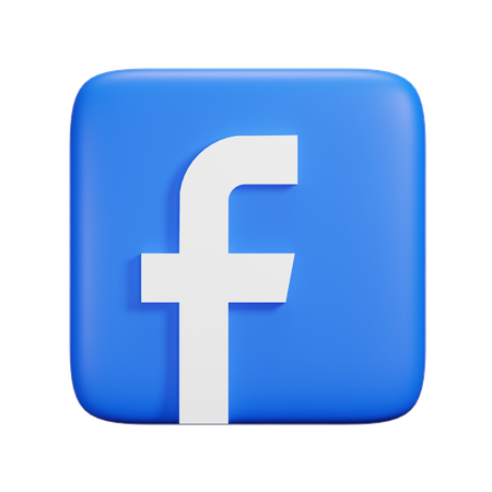 Facebook  3D Icon