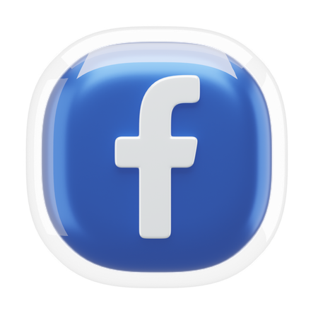 Facebook  3D Icon