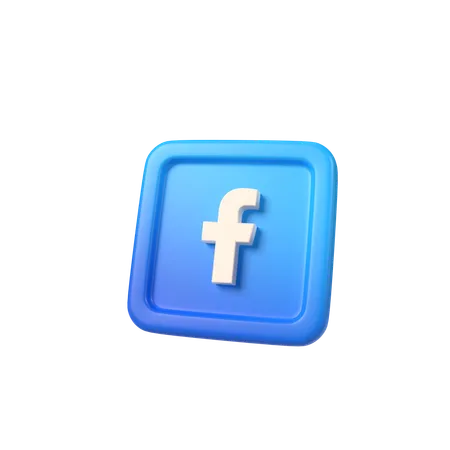 Facebook  3D Icon