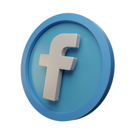 Facebook  3D Icon