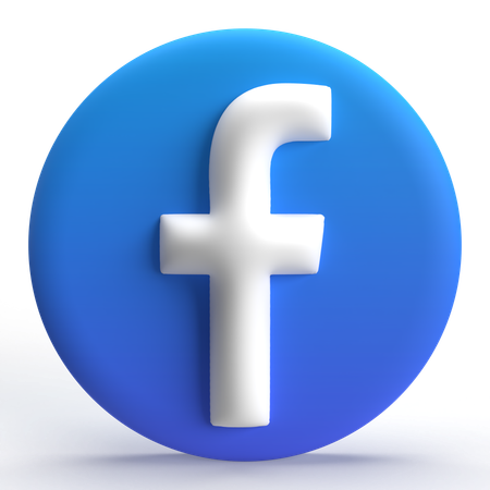 Facebook  3D Icon