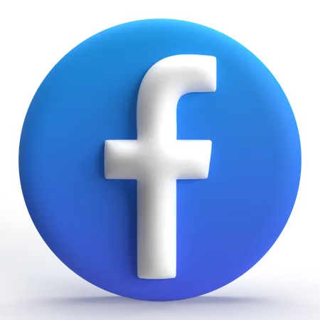 Facebook  3D Icon