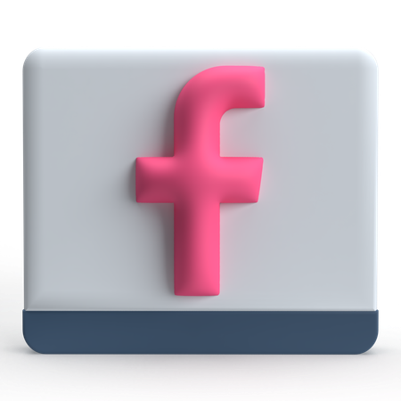 Facebook  3D Icon