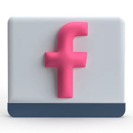 Facebook  3D Icon