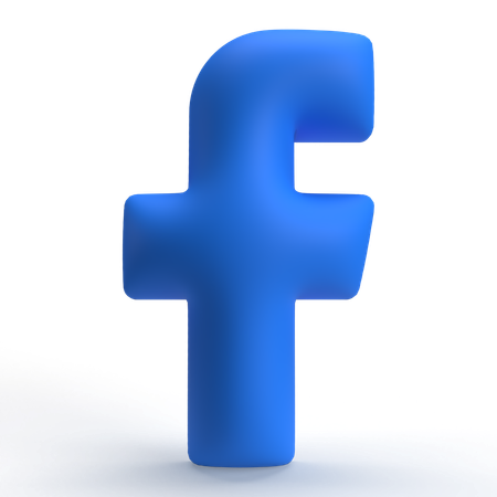 Facebook  3D Icon