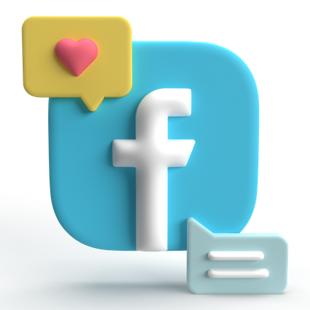 Facebook  3D Icon