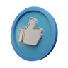 facebook like emoji 3d