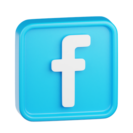 Facebook Logo  3D Icon