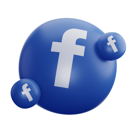 Facebook Logo  3D Icon