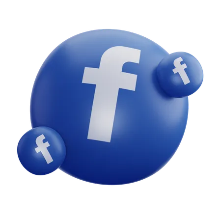 Facebook Logo  3D Icon