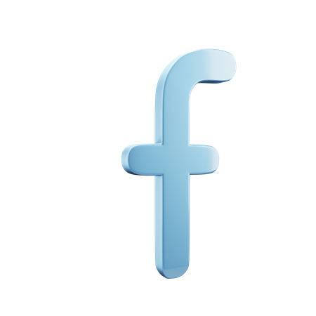 Facebook Logo  3D Icon