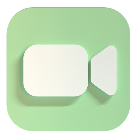 Facetime  3D Icon