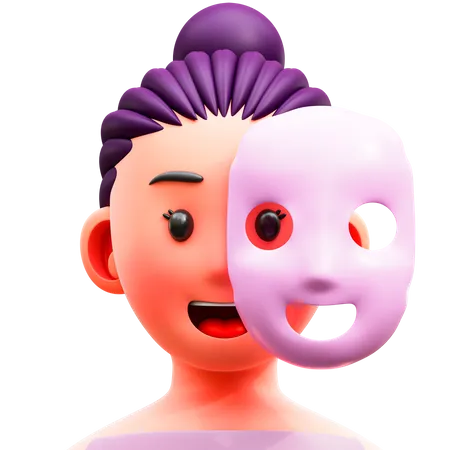 Facial Mask  3D Illustration