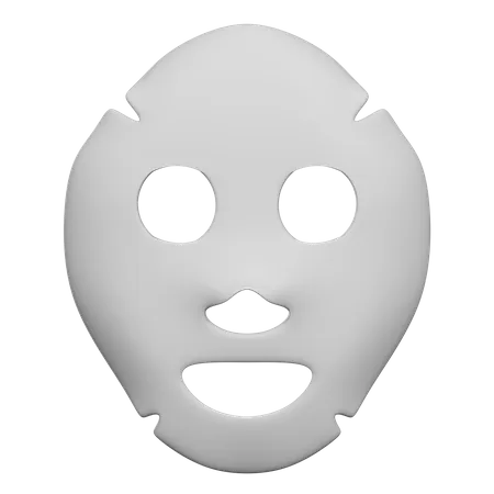 3 D Facial Mask Illustration 3D Icon