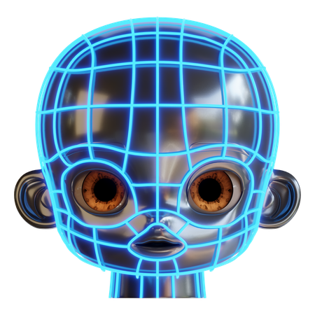 Facial Recognition  3D Icon