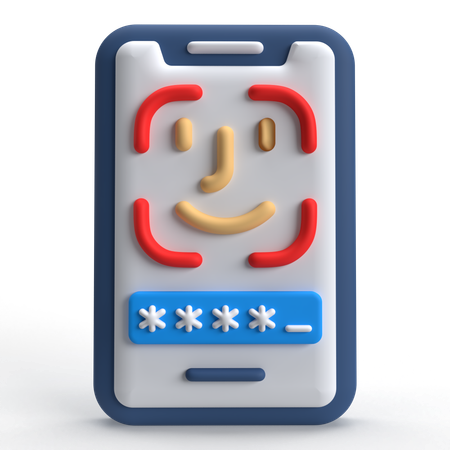 Facial Recognition  3D Icon