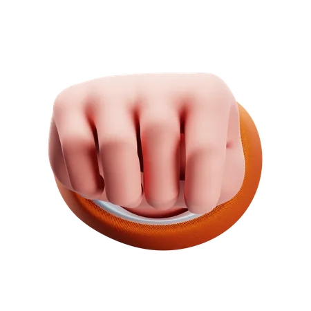 Facing Fist Hand Gesture  3D Icon