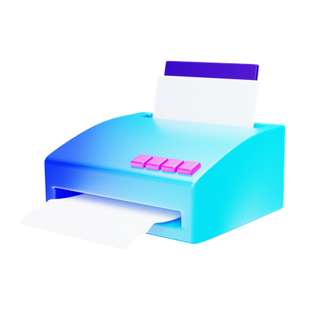 Facsimile Machine  3D Icon