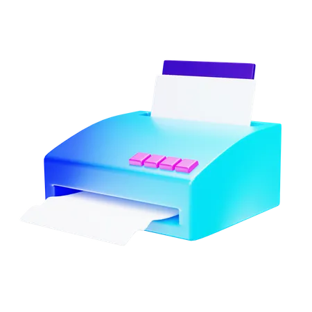 Facsimile Machine  3D Icon