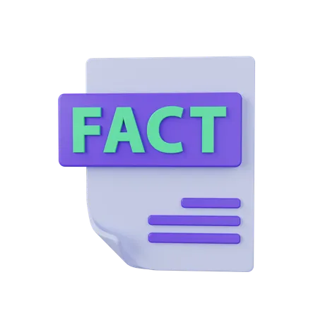 Fact File  3D Icon