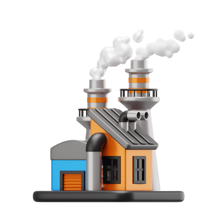 Factory  3D Icon