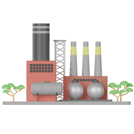 Factory  3D Icon