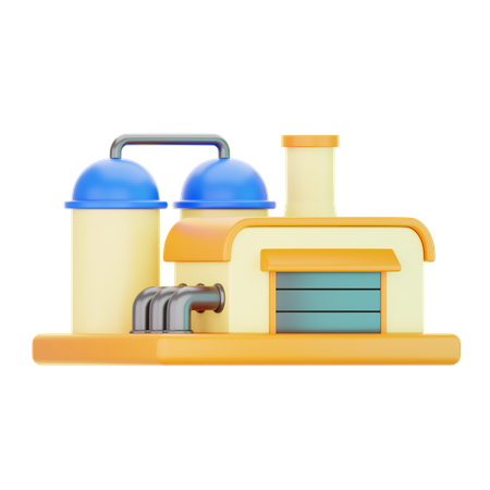 Factory  3D Icon