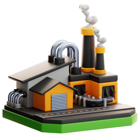 Factory  3D Icon