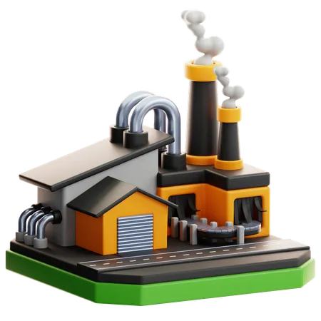 Factory  3D Icon