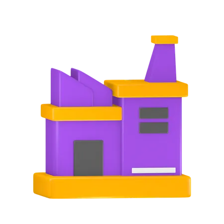 Factory  3D Icon