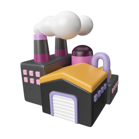 Factory  3D Icon