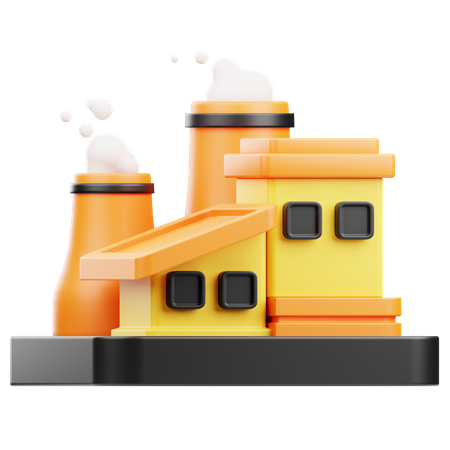 Factory  3D Icon