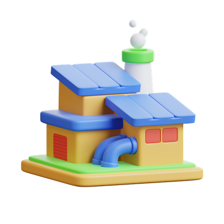 Factory  3D Icon