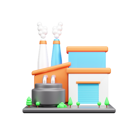 Factory  3D Icon