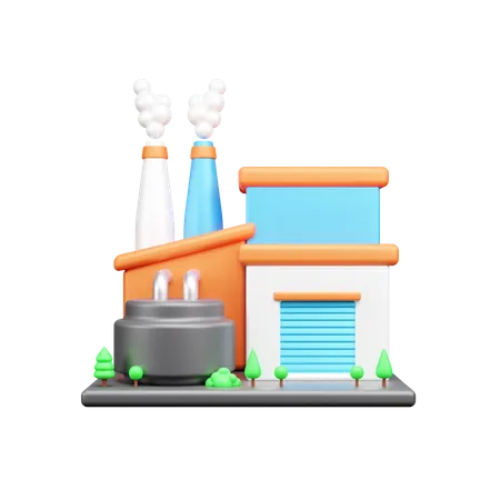 Factory  3D Icon