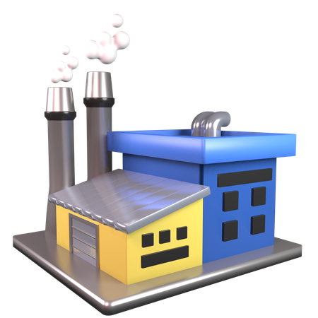 Factory  3D Icon