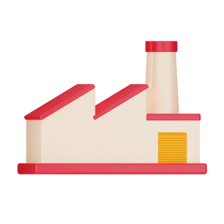 Factory  3D Icon