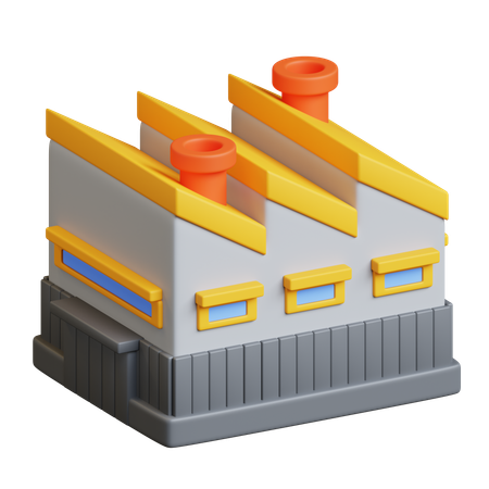Factory  3D Icon