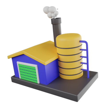 Factory  3D Icon