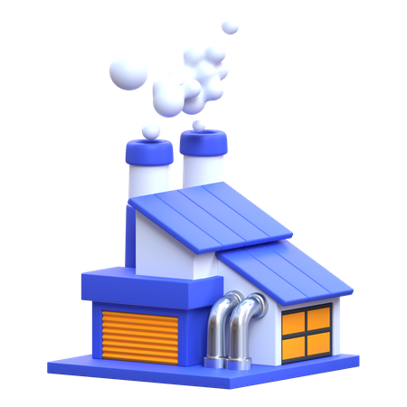 Factory  3D Icon