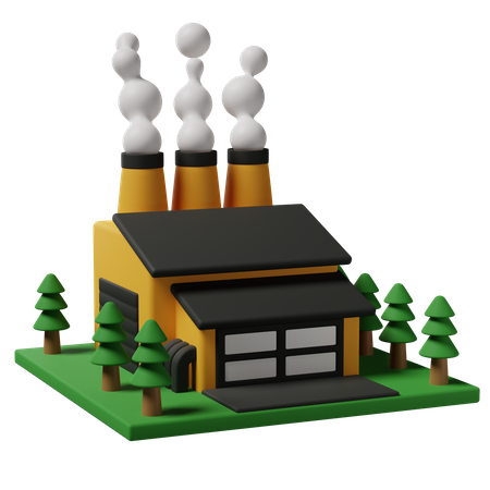 Factory  3D Icon
