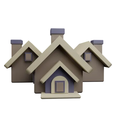 Factory Building  3D Icon