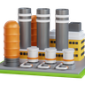 industrial building emoji 3d