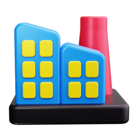 Factory Chimney  3D Icon