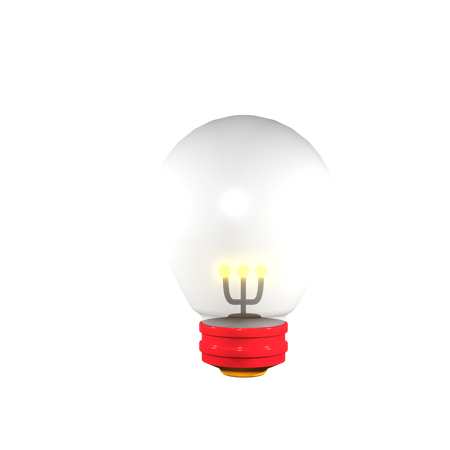 Factory Light Bulb  3D Icon